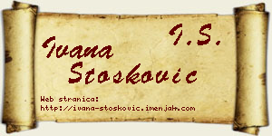 Ivana Stošković vizit kartica